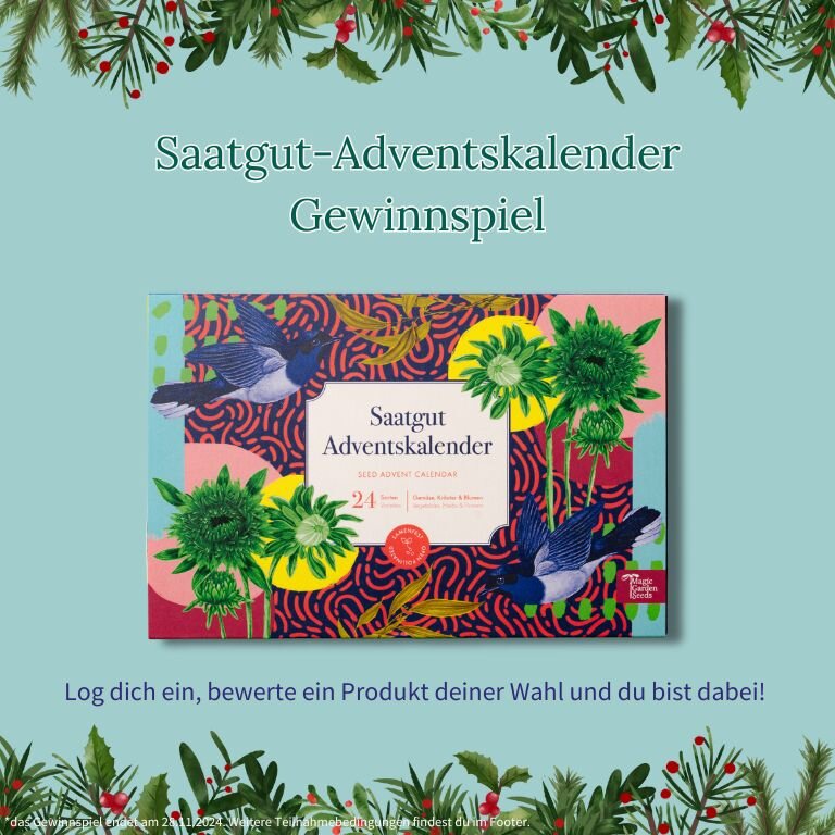 Saatgut-Adventskalender-Gewinnspiel