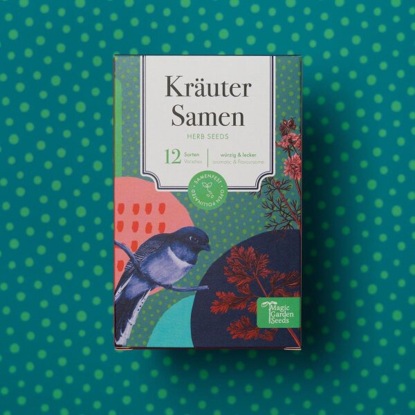 Kräutersamen - 12 samenfeste Küchenkräutersorten - würzig & lecker - Einsteiger-Saatgutset